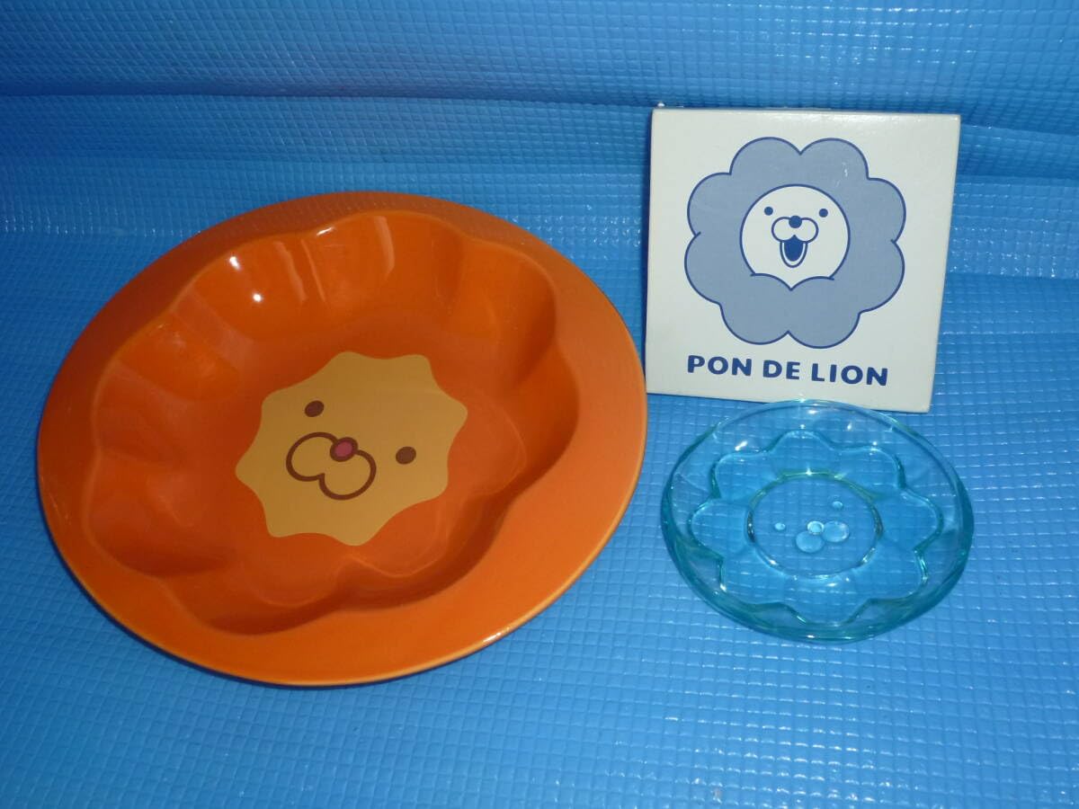 Amazon.co.jp: b ミスタードーナツ ポン デ ライオン カレー皿とガラス